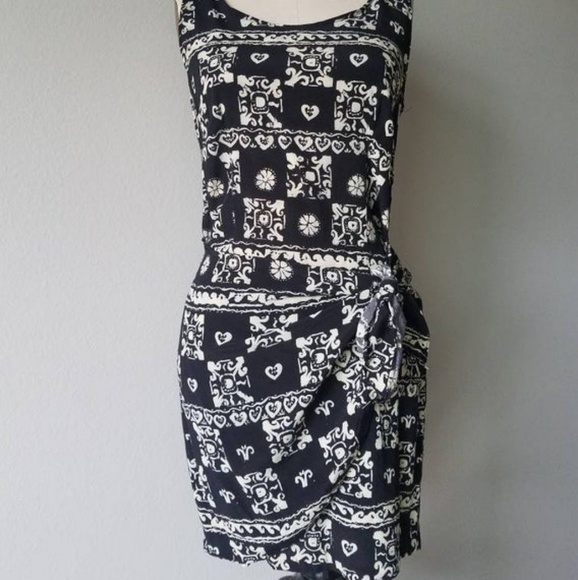 1980's/ 1990's Sans Souci Hawaiiana Tiki dress - Picture 2 of 4